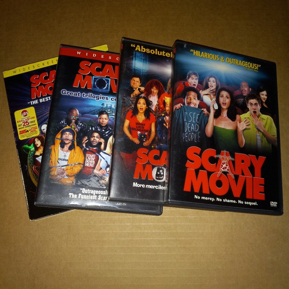 Scary Movie Lot 4 Movies DVD not tested
